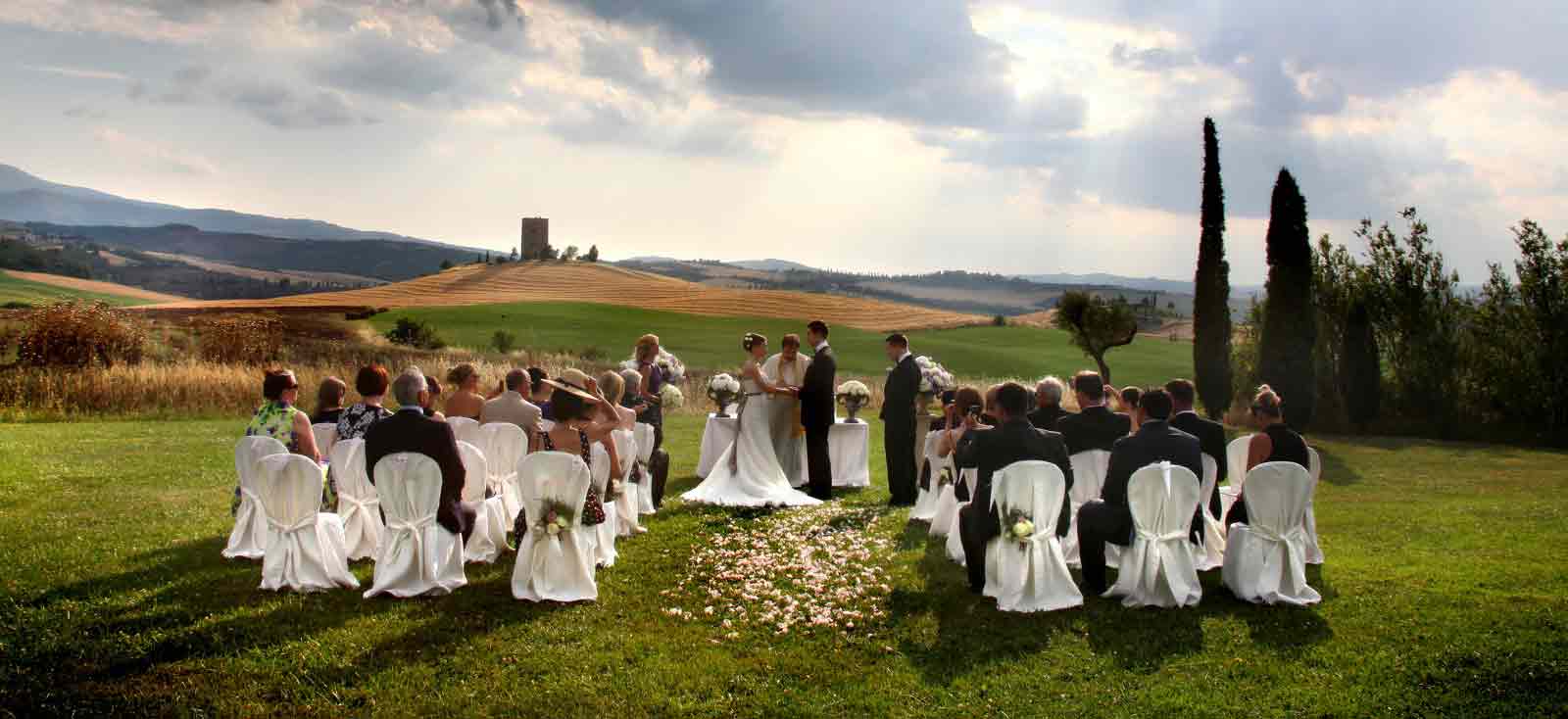 Rustic outdoor wedding